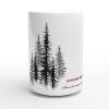 White Ceramic Mug Endure Bravely Design By HadiArts