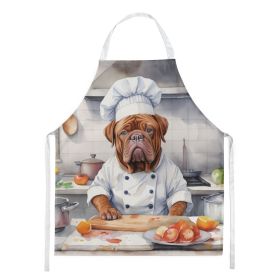 Dogue de Bordeaux The Chef Apron Cooking Kitchen Server Baking Crafts Gardening for Adult Women Men, Unisex, Large, Multicolor