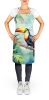 Toucan Apron Cooking Kitchen Server Baking Crafts Gardening for Adult Women Men, Unisex, Large, Multicolor