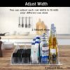 1 Set 3/4/5 Rows Soda Can Dispenser, Refrigerator Bottle Can Organizer, Self-Pushing Soda Can Dispenser Holds Up To 12 Cans