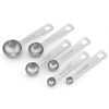 Stainless Steel Measuring Spoons; 6pcs Seasoning Measuring Spoons Thicken 1.2mm