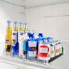 1 Set 3/4/5 Rows Soda Can Dispenser, Refrigerator Bottle Can Organizer, Self-Pushing Soda Can Dispenser Holds Up To 12 Cans