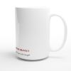 White Ceramic Mug Endure Bravely Design By HadiArts