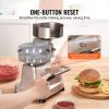 VEVOR Commercial Burger Patty Maker, 130mm/5inch Hamburger Beef Patty Maker, Heavy Duty Food-Grade Stainless Steel Bowl Burger Press Machine