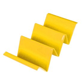 1pc/6pcs Colorful Taco Holder Stands - Premium Large Taco Tray Plates Holds Up To 3 Or 2 Tacos Each, PP Health Material Very Hard And Sturdy (Color: 1pc Yellow)