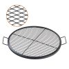 VEVOR X-Marks Fire Pit Grill Grate, Round Cooking Grate, Heavy Duty Steel Campfire BBQ Grill Grid with Handle and Support X Wire