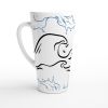 Ocean Wave Latte Mug Design By HadiArts