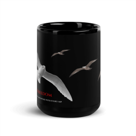 Soaring Freedom Coffee Mug Embrace the Spirit of Adventure (Color + Size: Black 15 oZ)