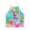 Westie Hippie Dawg Apron Cooking Kitchen Server Baking Crafts Gardening for Adult Women Men, Unisex, Large, Multicolor