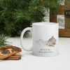 Misty Peaks Coffee Mug - Dreamy Mountain Watercolor Art