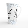 Ocean Wave Latte Mug Design By HadiArts