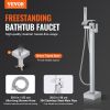 VEVOR Freestanding Bathtub Faucet, Floor Mount, Freestanding Tub Filler, Shower Mixer Taps, Two Water Modes, 360¬∞ Swivel Spout