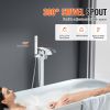 VEVOR Freestanding Bathtub Faucet, Floor Mount, Freestanding Tub Filler, Shower Mixer Taps, Two Water Modes, 360¬∞ Swivel Spout