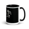 Galloping Grace Coffee Mugs Black & White Horse Art Mug Design By HadiArts