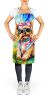 Yorkshire Terrier Hippie Dawg Apron Cooking Kitchen Server Baking Crafts Gardening for Adult Women Men, Unisex, Large, Multicolor