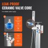 VEVOR Freestanding Bathtub Faucet, Floor Mount, Freestanding Tub Filler, Shower Mixer Taps, Two Water Modes, 360¬∞ Swivel Spout