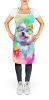 Westie Hippie Dawg Apron Cooking Kitchen Server Baking Crafts Gardening for Adult Women Men, Unisex, Large, Multicolor