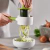 1pc Spiral Carrot Spiralizer Grater Vegetable AccessoriesVeget Tools Manual Kitchen Handheld Cutter Slicer Gadget Shredder Peeler